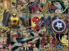 Lego Marvel Captain America (76168) & Wolverine (76202) Mech Armor Sets w/Manual