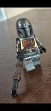 LEGO Star Wars Muddy Mandalorian Minifigure Beskar Armor Mudhorn Battle 75453
