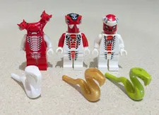 Lego Ninjago Rise of the Snakes FANGDAM, FANG-SUEI, and SNAPPA Minifigs