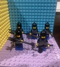 Lego Minifigures Castle Black Knights Vintage Rare 1988 See Description 