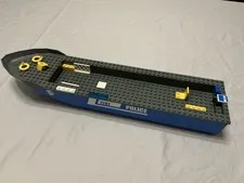 LEGO City Police Patrol Boat 7287 Large Blue Boat Hull with Stickers