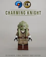 Baggles Studio X LCM Charming Knight Kit Fisto Custom LEGO Minifigure