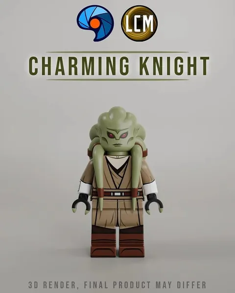 Baggles Studio X LCM Charming Knight Kit Fisto Custom LEGO Minifigure