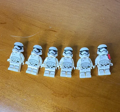 LEGO Star Wars First Order Stormtrooper Minifigure Lot of 6