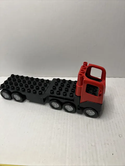 Lego Duplo Red Semi Cab With Attached Base & Trailer Back 3pc Replacements 2003