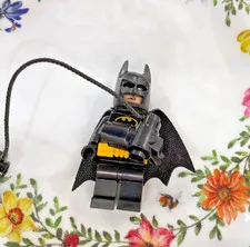 LEGO Batman Minifigure w/ Black Cloth Cape, Cowl/Mask & Grappling Gun