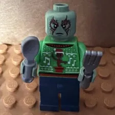 Authentic LEGO Marvel Drax Holiday Sweater Minifigure – SH0837 – NEW – Guardians