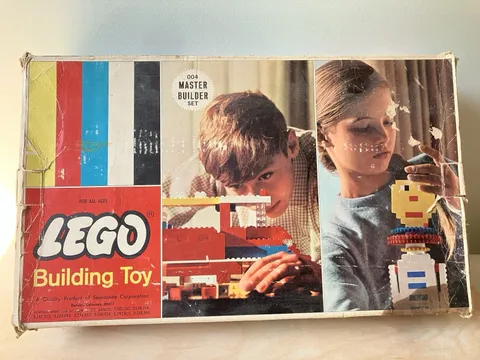 Vintage 1960'S Lego Master Builder Box Set 004 with Gears etc. (not complete)