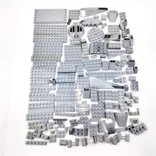 Lego Bricks Gray Lot of 135 with Specialty pieces Replacement Parts