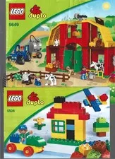 Two LEGO DUPLO Instruction Books/Manuals for Sets #5649 & 5506 BIG BARN & FARM