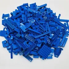 Lego Bulk Lot Blue 2 lbs Pounds Bricks Plates Blocks Star Wars Space B6