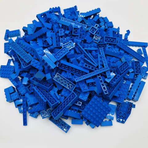 Lego Bulk Lot Blue 2 lbs Pounds Bricks Plates Blocks Star Wars Space B6