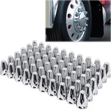 Wadoy 33Mm Push On Lug Nut Covers 60 Pack 33Mm X 2-5/8 Plastic Bullet Nut