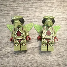 LEGO Minifigures Green Alien Insectoid with Translucent Wings Lot of 2