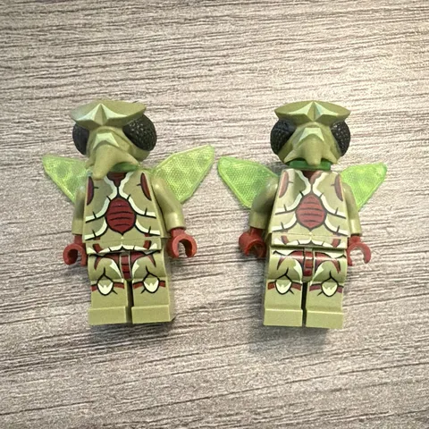 LEGO Minifigures Green Alien Insectoid with Translucent Wings Lot of 2