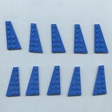LEGO x 5 Blue Wedge, Plate 6 x 3 Left and x 5 Right