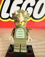 Lego CMF Series 25 Triceratops Costume Fan Minifigure With Stand