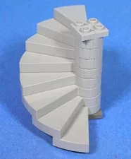 Lego Gray Spiral Staircase