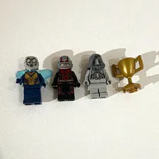 LEGO Marvel Minifigure Lot Ant-Man Wasp & Ghost With Helmets & Trophy Cup
