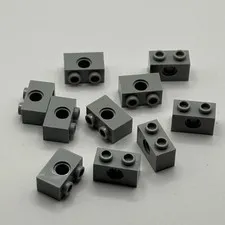 LEGO 3700 Brick, 1 x 2 (10pcs) - Light Bluish Gray