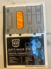LEGO STICKER SHEET for 10302 Optimus Prime, New but Water-Damaged, Genuine!