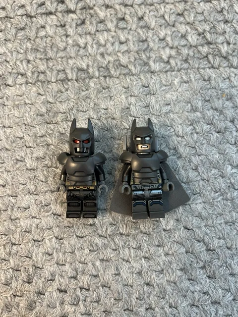 LEGO DC Super Heroes Minifigure Lot -  Batman 3 Different Styles With Batarangs