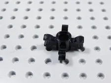 LEGO Black Technic Round Pin Connector w/ 4 Clips Part 49756 BI