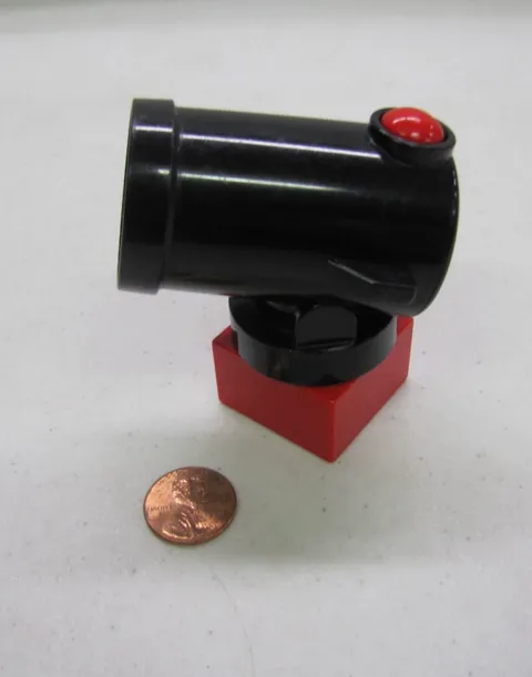 Lego Duplo BLACK SHOOTING CANNON w/ Red Firing Button Swivel Stand for Missile