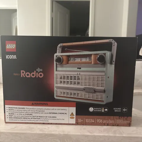 LEGO 10334 Icons Retro Radio Set Brand New RETIRED Sealed
