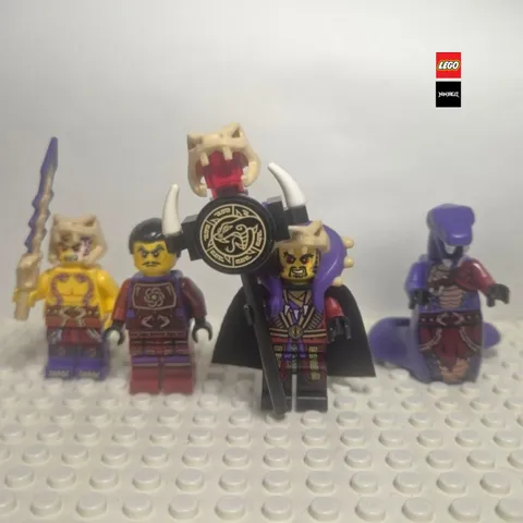 LEGO Ninjago Master Chen njo0136 & Anacondrai Soldier Lot Genuine Minifigures