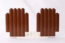 LEGO Wood Wall Log Cabin Logs Panel   Original BROWN Standard Vintage Lot Of 2