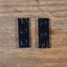 LEGO 4275b Black Hinge Plate 1 x 2 with 3 Fingers on End - Hollow Studs Qty 2