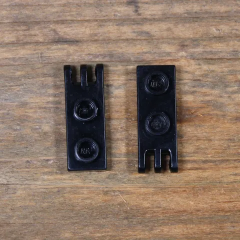 LEGO 4275b Black Hinge Plate 1 x 2 with 3 Fingers on End - Hollow Studs Qty 2