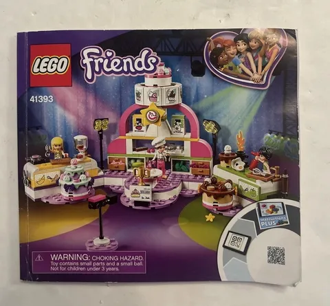 Lego Friends (41393) Baking Competition Instruction Manual Only!!