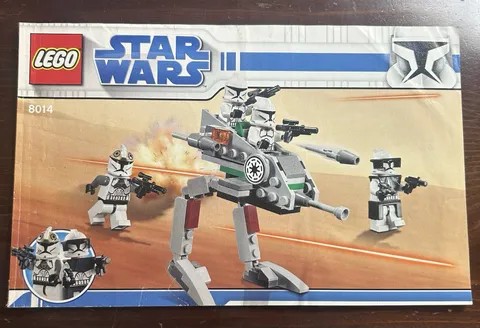 Lego Star Wars 8014 Clone Walker Battle Pack Instruction Manual Good Condition