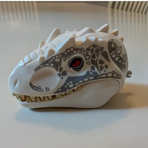 LEGO Jurassic World Indominus Rex Dinosaur Head Piece White Large Figure 75919