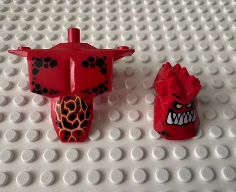 LEGO NEXO Knights Burnzie Parts 24301pb02 & 24304pb01