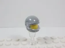 LEGO Light Bluish Gray Helmet w/ Trans Clear Visor Headgear Minifig S3