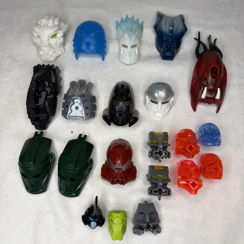 Lego Bionicle Masks Head Connectors Pieces Lot of 21 Mixed Assorted Sets