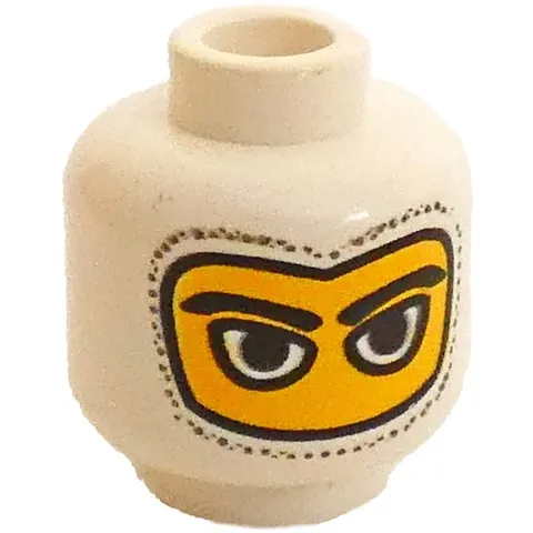 LEGO Minifigure, Head Balaclava with Eyes Hole Stitching Trim, Large Eye inv.617