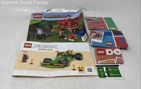 Lego Multicolor Mixed Variety Instructions Manual Books Lot Of 6 Pcs