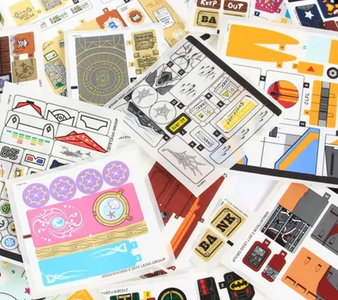 LEGO Sticker Sheet Bulk Lot x2 Brand New Authentic LEGO Sticker Sheets New
