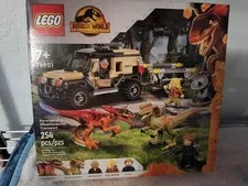 LEGO JURASSIC WORLD SET #76951 PYRORAPTOR & DILOPHOSAURUS TRANSPORT- NEW