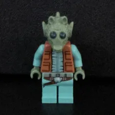 Greedo Minifigure - LEGO Star Wars Theme Character-SW0553(cracked on right side)