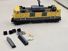 Incomplete Lego Railway Engine, from set 7939. Parts See Pic For Whats Included