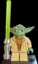 Lego Star Wars Yoda Minifigure sw0446 White Hair The Clone Wars, P04