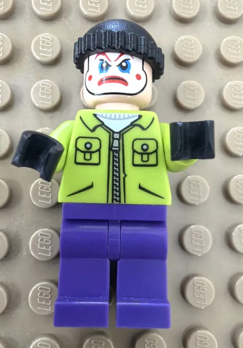 LEGO DC Batman Joker's Henchman sh0020 Lime Jacket 6863 Minifigure Retired
