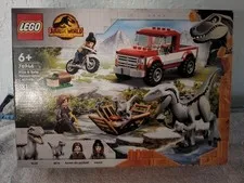 LEGO JURASSIC WORLD SET #76946 BLUE & BETA VELOCIRAPTOR CAPTURE- FACTORY SEALED