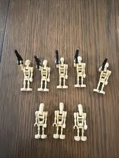 LEGO Star Wars Battle Droids 8x set with  5 Blasters. Include Security B1 Droid
