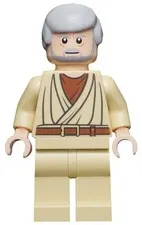 LEGO® Minifigure Star Wars sw0274 Obi-Wan Kenobi Old Light Nougat White Pupils
